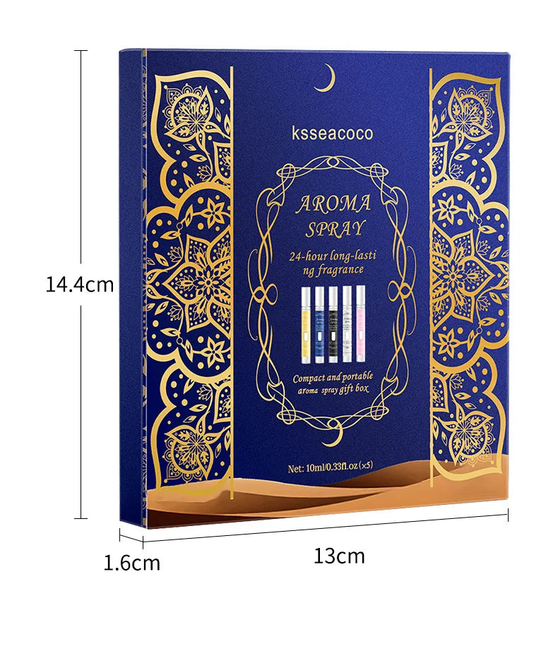 Cofanetto Regalo di Profumi Arabi Serie Classica Profumo Neutro Senza Alcool Naturale Duraturo Fresco Elegante e Incantevole Fragranza Floreale