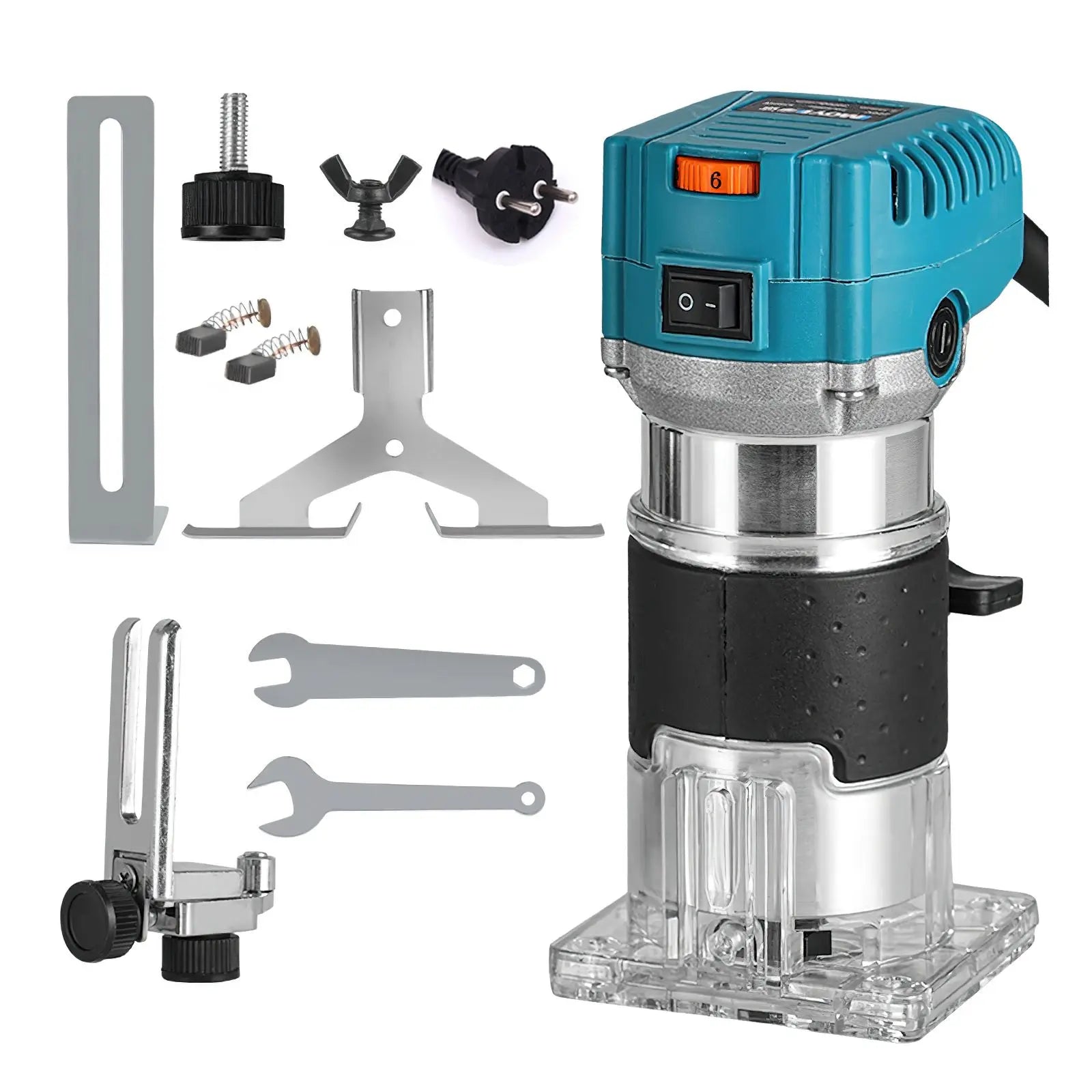 2000W Elektrische trimmer Houtfreesmachine graveer-/groefmachine Veelzijdig houtbewerkingsgereedschap met freeshouder
