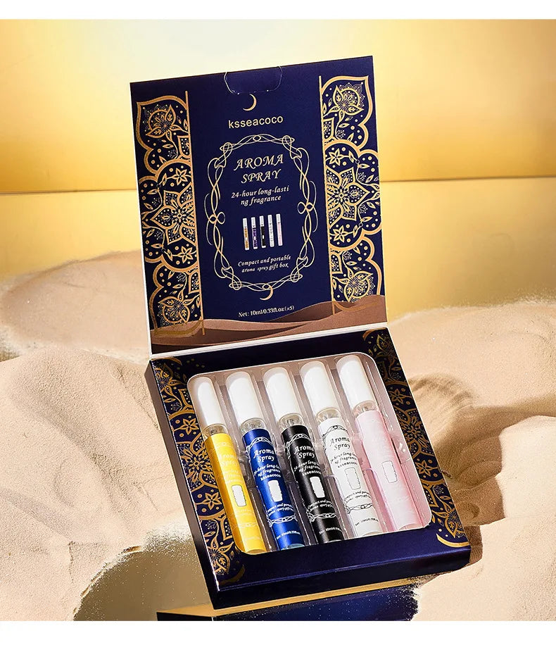 Cofanetto Regalo di Profumi Arabi Serie Classica Profumo Neutro Senza Alcool Naturale Duraturo Fresco Elegante e Incantevole Fragranza Floreale