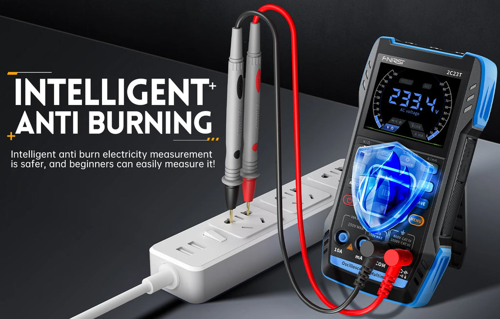 FNIRSI 2C23T 2C53T Upgrade 50MHz Handheld Digitaal Oscilloscoop Multimeter Signaalgenerator 3 in 1 Dual-channel Autogereedschap