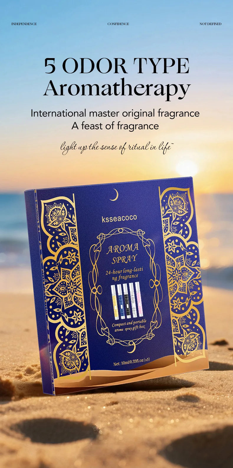 Cofanetto Regalo di Profumi Arabi Serie Classica Profumo Neutro Senza Alcool Naturale Duraturo Fresco Elegante e Incantevole Fragranza Floreale