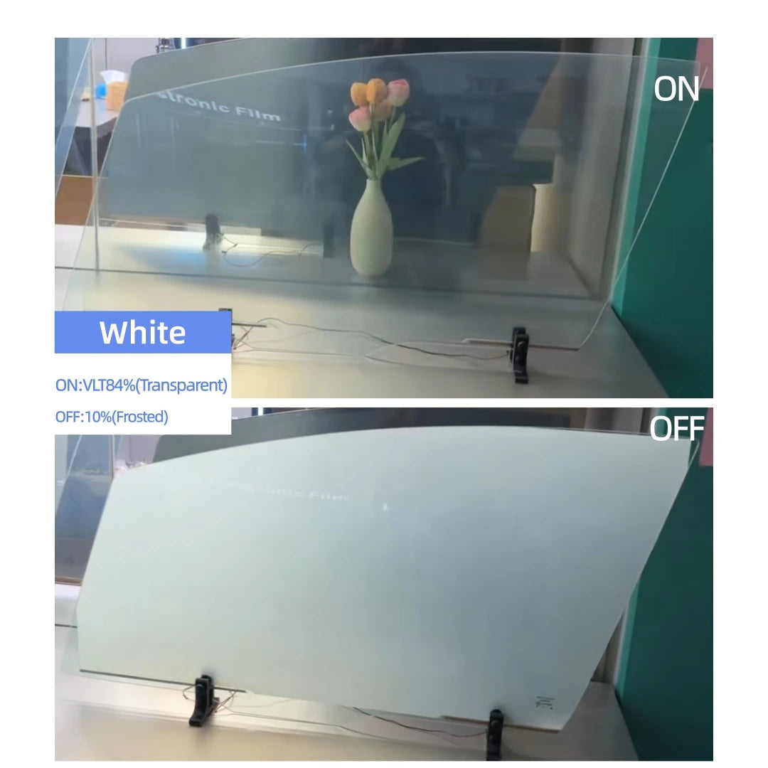Deep Black Automotive Switchable Smart Tint Privacy Glass Dimming Car Tint With Remote Control