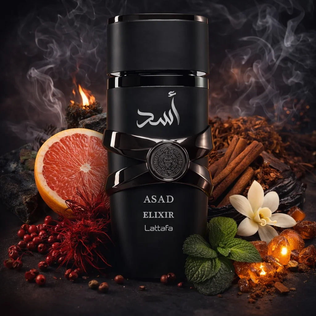 LATTAFA Asad Elixir Eau de Parfum Ambré herenparfum, vanille, tabak & houtachtig