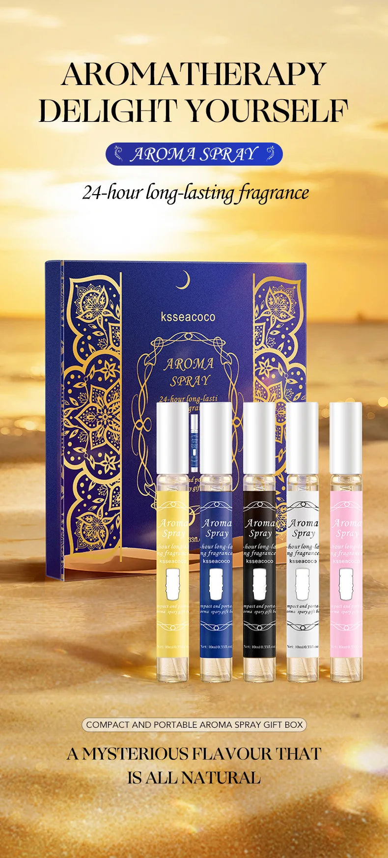 Cofanetto Regalo di Profumi Arabi Serie Classica Profumo Neutro Senza Alcool Naturale Duraturo Fresco Elegante e Incantevole Fragranza Floreale