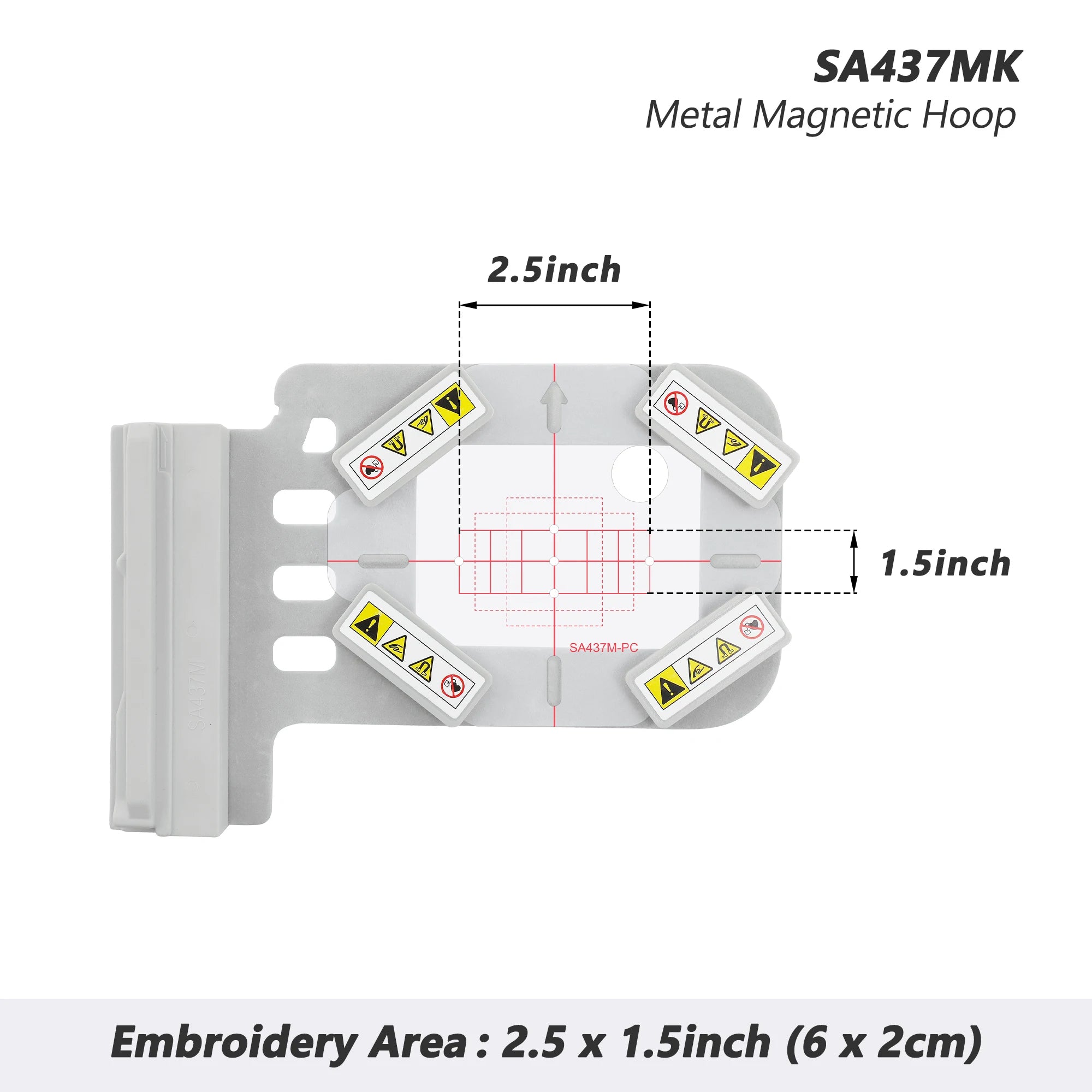 Telaio magnetico/in metallo per macchine da ricamo Brother/Babylock INNOV-is: 1500D, 2200D, 2500D, 2800D 4000D 5000D (4in1-BMK)