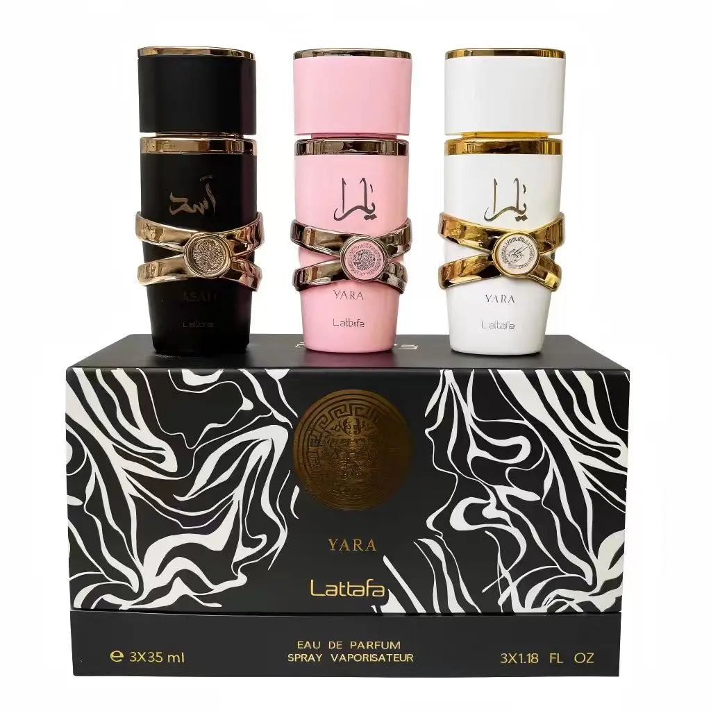 Geschenkset Parfum 3x35ML (Yara Moi Asad) Langhoudende Eau de Parfum Cadeauset Dames en Heren