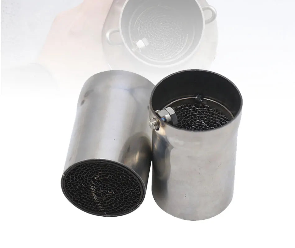 ZSDTRP 50.8mm 60mm Motorbike Universal Front Catalyst DB Killer for Motorcycle Exhaust Muffler
