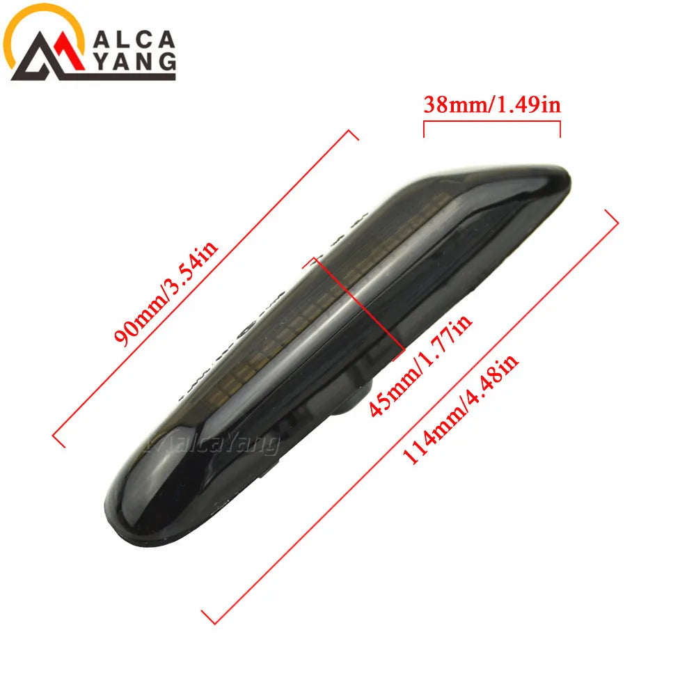 Dynamic LED Turn Signal Light Side Marker For BMW E60 E61 E90 E91 E87 E81 E83 E84 E88 E92 E93 E82 E46 1 3 5 Series X1 X3 2004