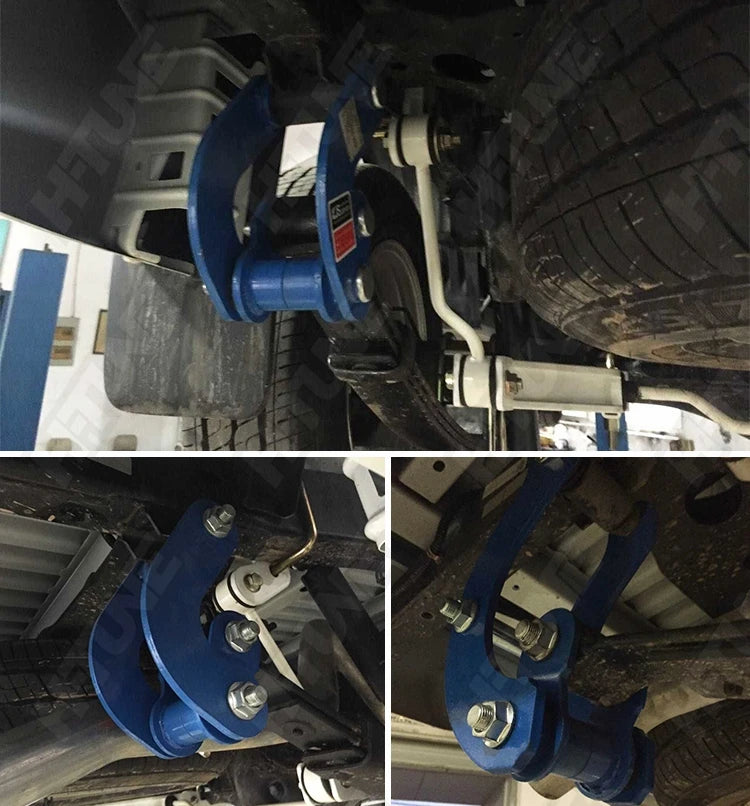 H-TUNE 4x4 Suspension Lift Kits Rear Leaf Spring Comfort Double Shackles for Hilux REVO 2015+