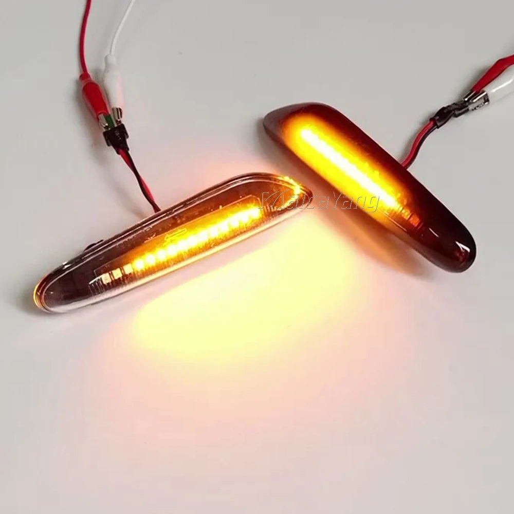 Dynamic LED Turn Signal Light Side Marker For BMW E60 E61 E90 E91 E87 E81 E83 E84 E88 E92 E93 E82 E46 1 3 5 Series X1 X3 2004