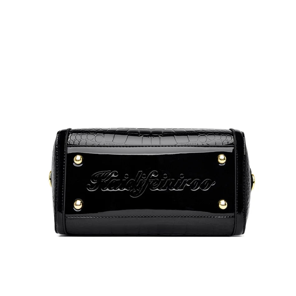 Borse a mano da donna di lusso in pelle verniciata Borsa a tracolla da donna con motivo coccodrillo firmato Nuove borse a tracolla da donna