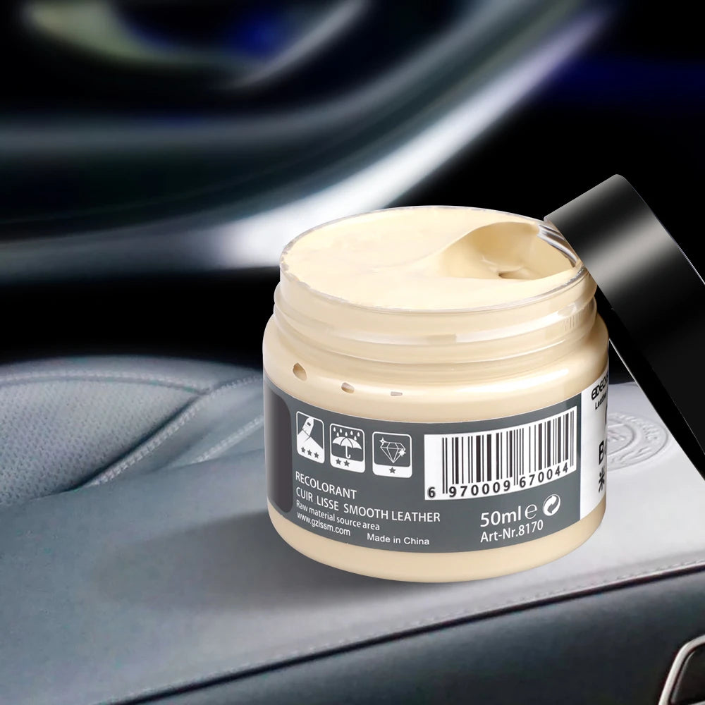 Car Leather Repair Kit Liquid Skin Recoloring Balm No Heat Repair Tool Auto Seat Holes Scratch Cracks Rips Restoration Set Shoes