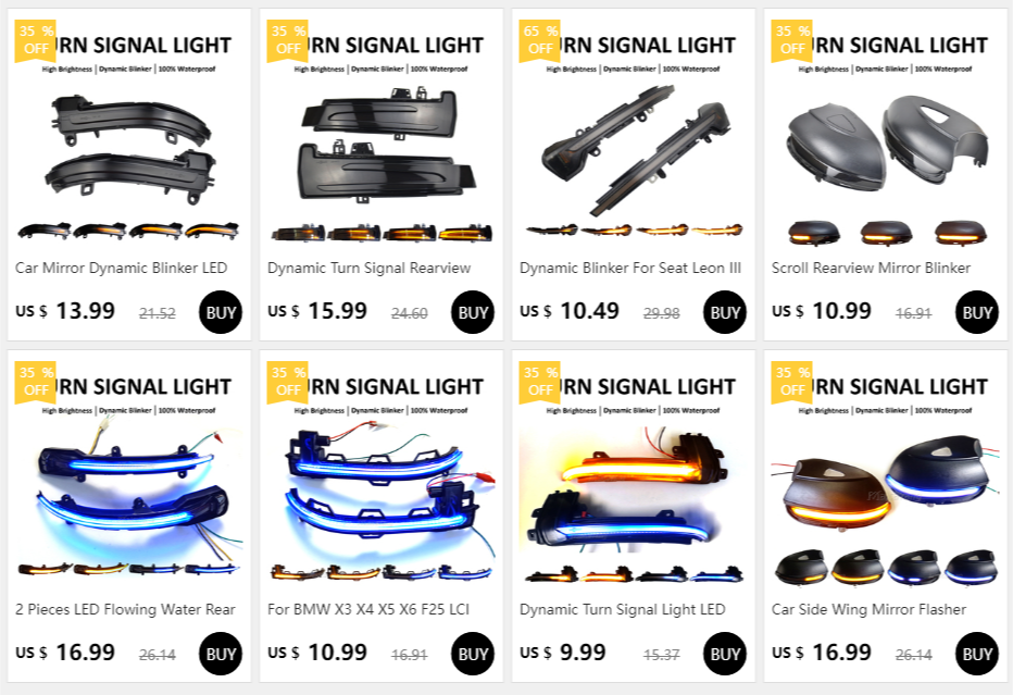Sequential Flashing LED Turn Signal Side Marker Light for BMW E60 E61 E90 E91 E87 E81 E83 E84 E88 E92 E93 E82 E46 1 3 5 Series