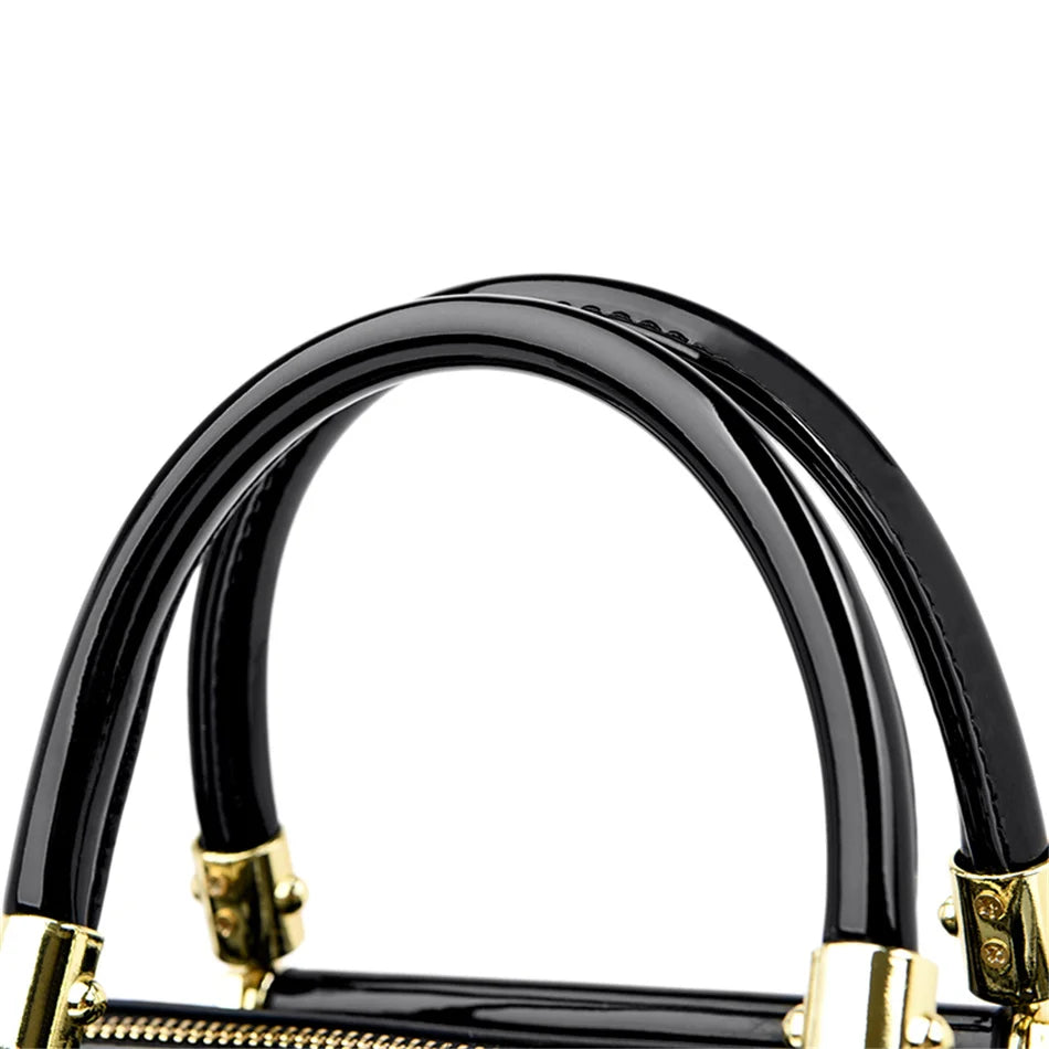 Borse a mano da donna di lusso in pelle verniciata Borsa a tracolla da donna con motivo coccodrillo firmato Nuove borse a tracolla da donna