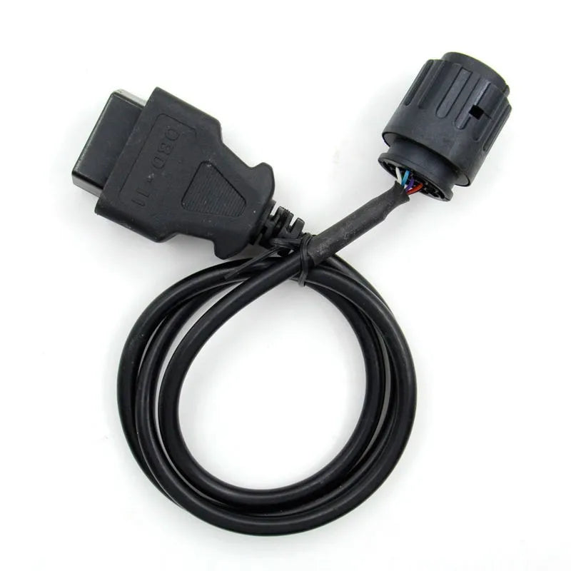 Motorcycles 10 Pin Adapter ICOM-D Cable 10Pin To 16Pin OBD2 Diagnostic Connector Motobikes OBD 2 Extension Cable