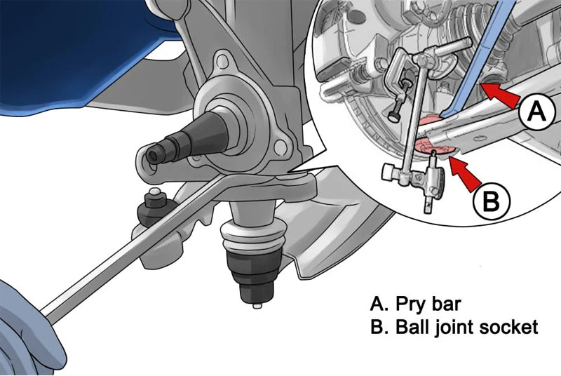 4x4 Pickup Extended Front Upper Ball Joint For Land Cruiser 100 200 Lexus LX570  Proda 120 150/ FJ Cruiser