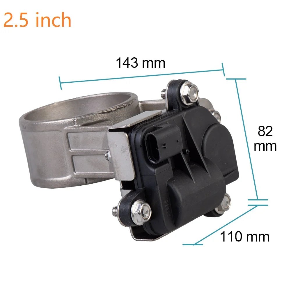 Electric Exhaust Control Valve Dual Set With Remote Cutout Control For 2"/2.36"/2.5"/2.75"/3" Pipe 2pcs Valve
