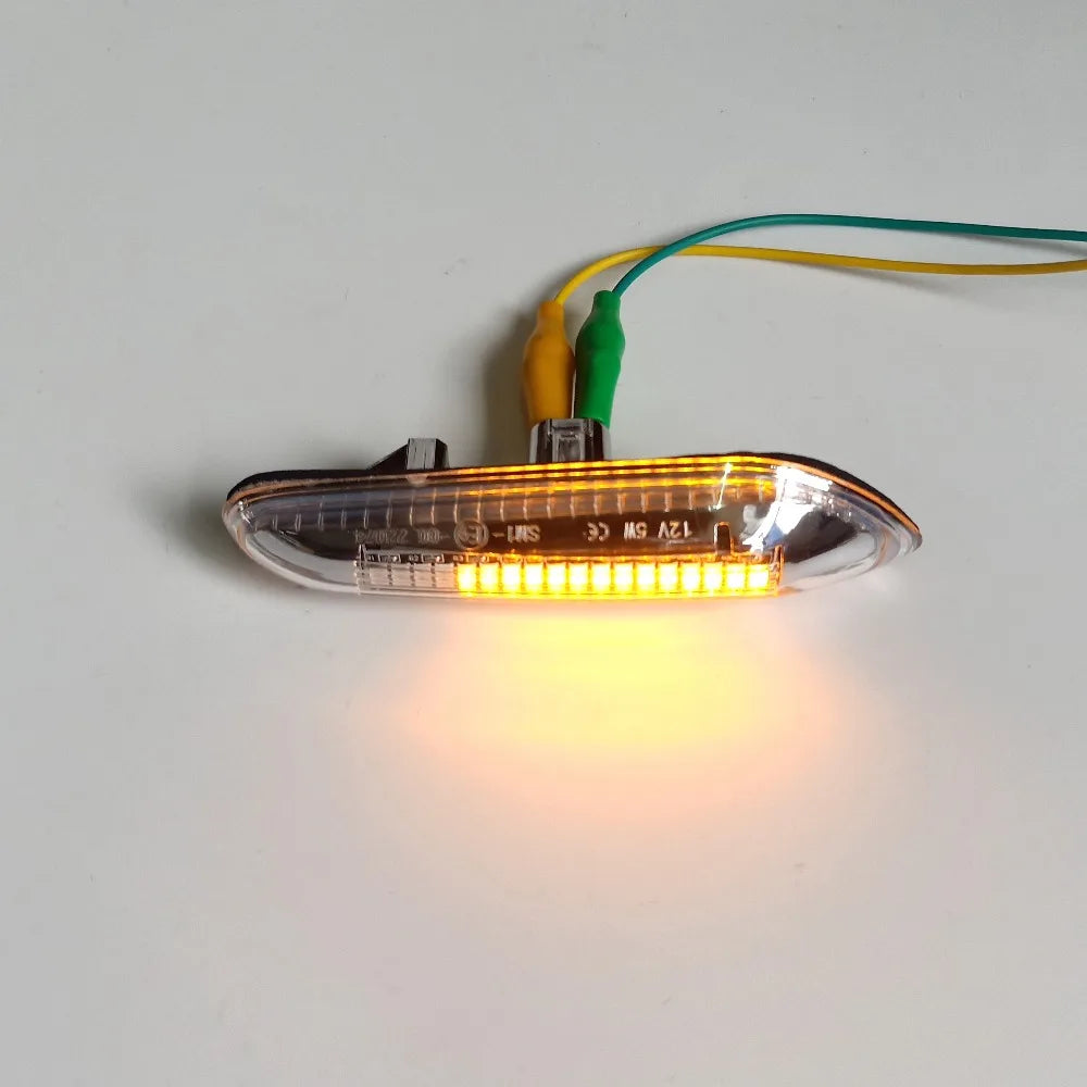 Dynamic LED Turn Signal Light Side Marker For BMW E60 E61 E90 E91 E87 E81 E83 E84 E88 E92 E93 E82 E46 1 3 5 Series X1 X3 2004