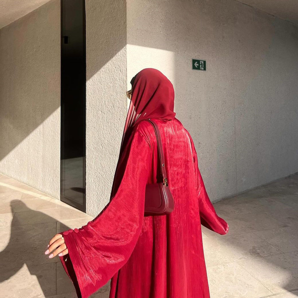 Eid Zijdeachtige Abaya's voor Vrouwen Moslim Jalabiya Ramadan Jurk met Knopen Mouwen Ramadan Kaftan Feestjurken Vestido Largo Cardigan