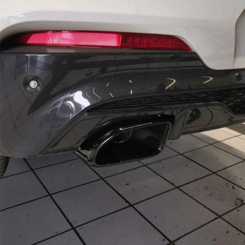 for 2018-2023 BMW X3 X4 G01 G08 G02 Exhaust Upgrade M40i Square Black Stainless Steel Muffler Tip Tailpipe Exhaust Tip