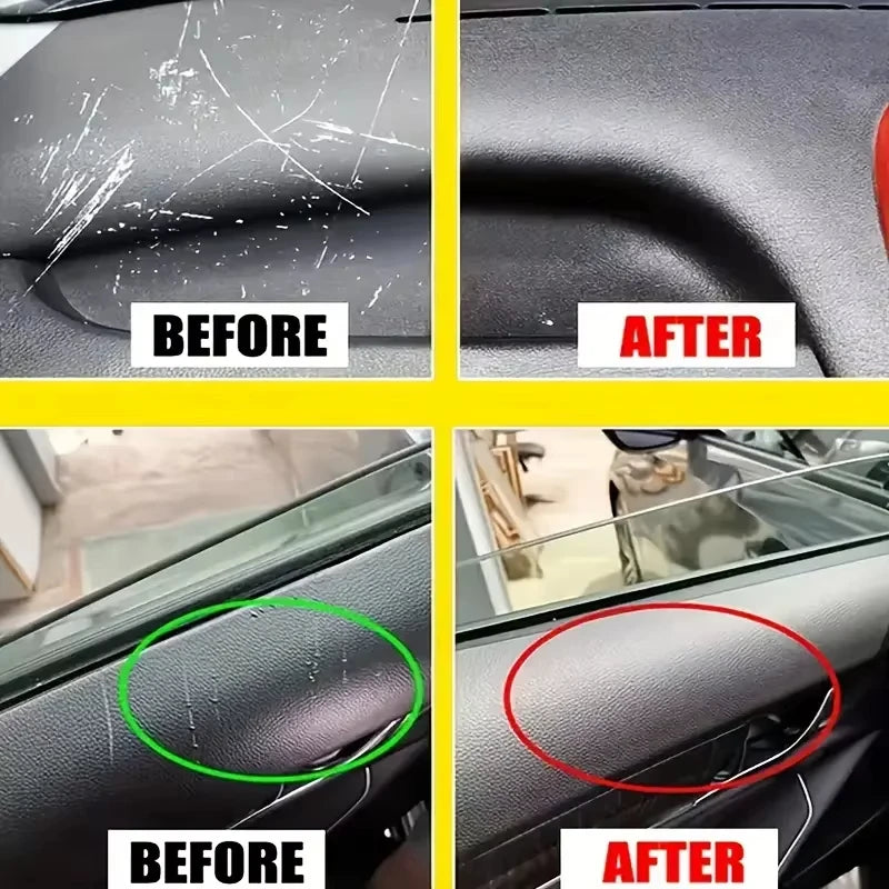 Automotive Plastic Repair Agent Car Interior Exterior Plastic Polishing Wax, Scratch Repair Anti-aging Cream, Suitable for Tires