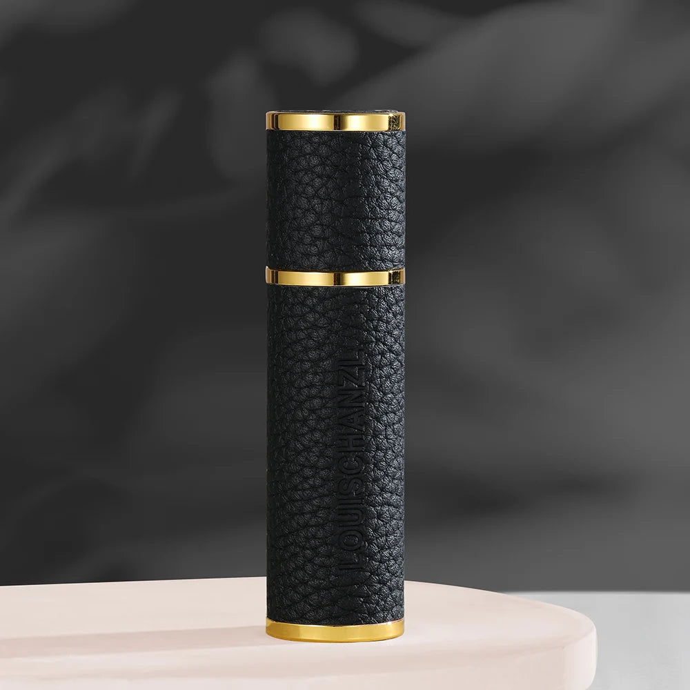 Louischanzl magnet Perfume Atomizer Bottle Portable leather Sprayer for Boarding Tight Sealing Travel Perfume Spray gift 5ml