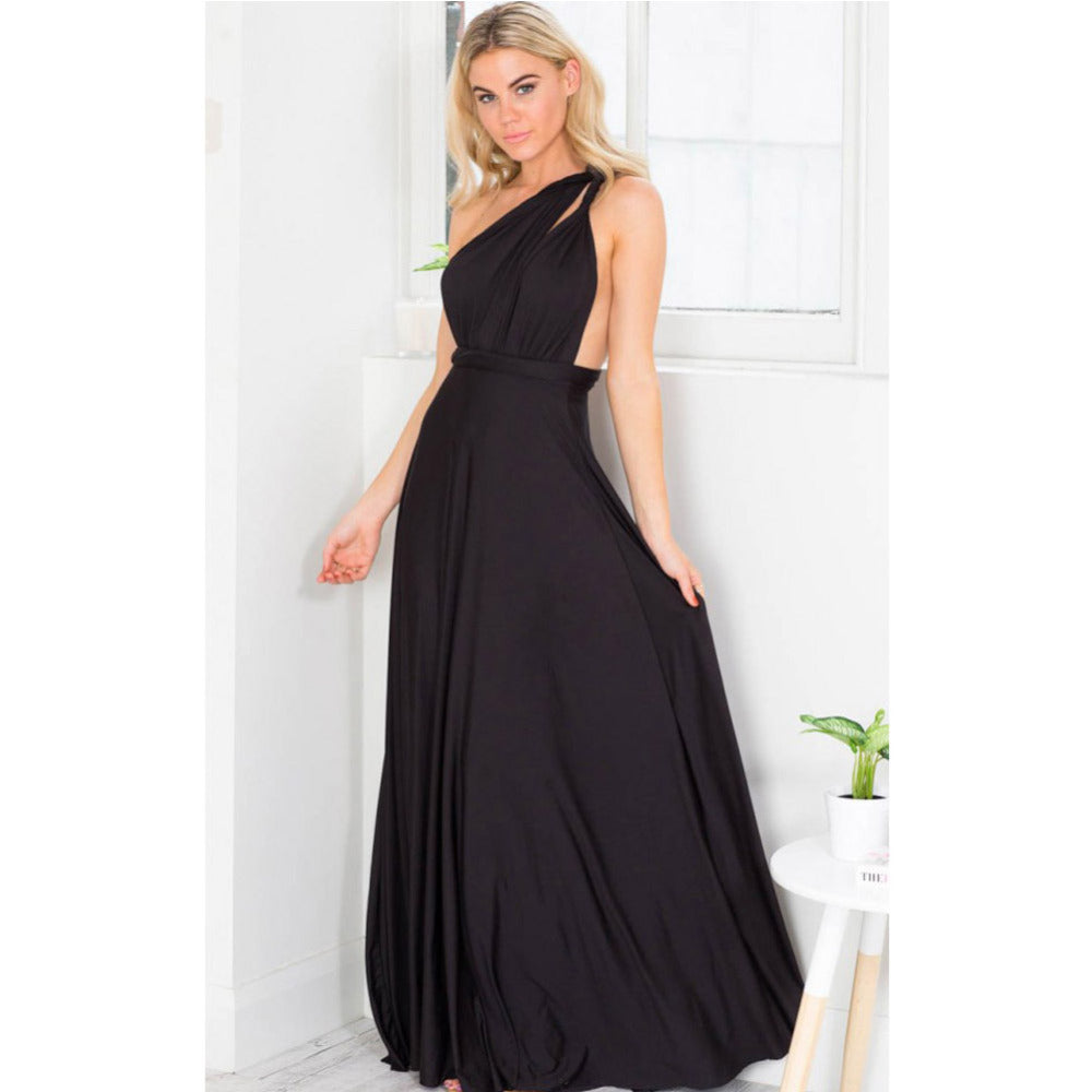 Sexy Vrouwen Multiway Wrap Convertible Boho Maxi Club Rode Bandage Lange Jurk Feest Bruidsmeisje Infinity Robe Longue Femme