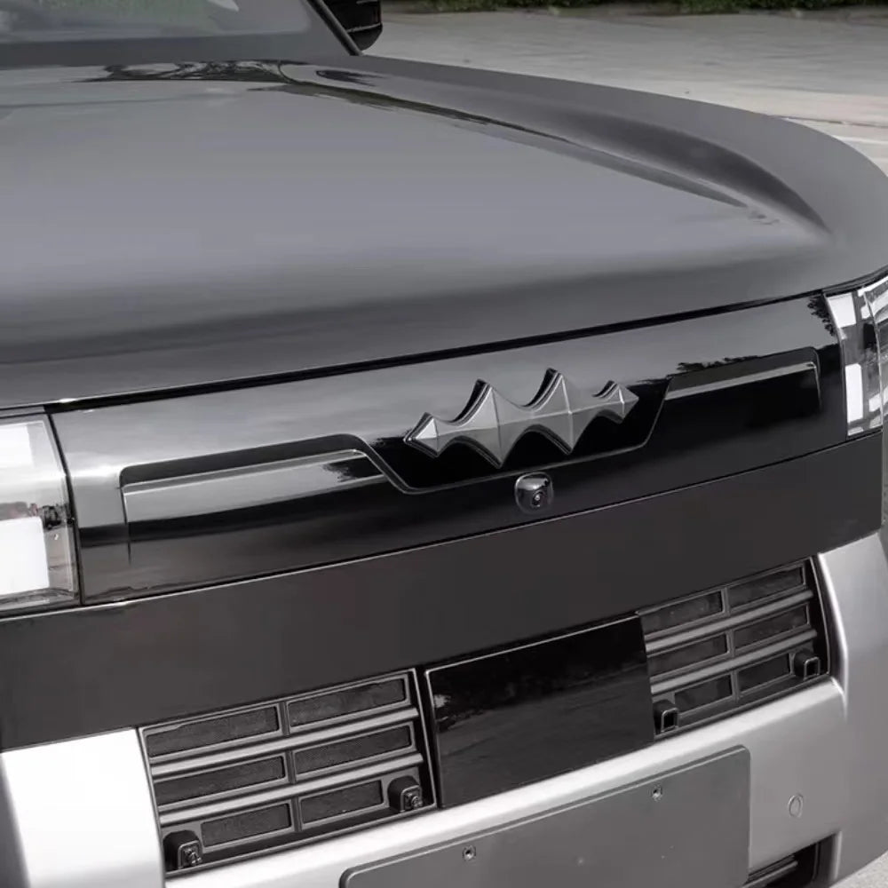 For BYD Leopard Titanium 7 Blackened Car Emblem Stickers Black Warrior Modified Decoration Accessories Section