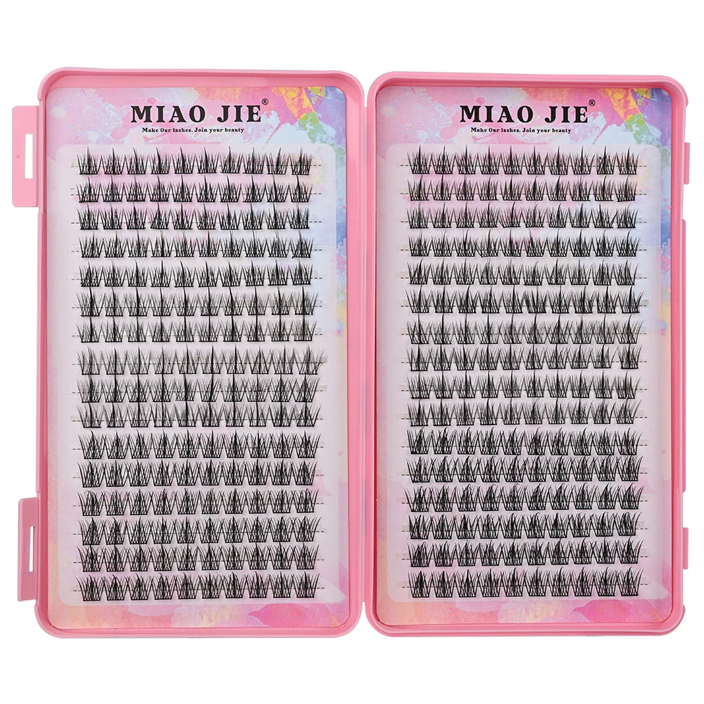 MIAOJIE Hoge Kwaliteit Beauty Wimperboek 32 Rijen Wimpers 384 Stuks Wimperclusters