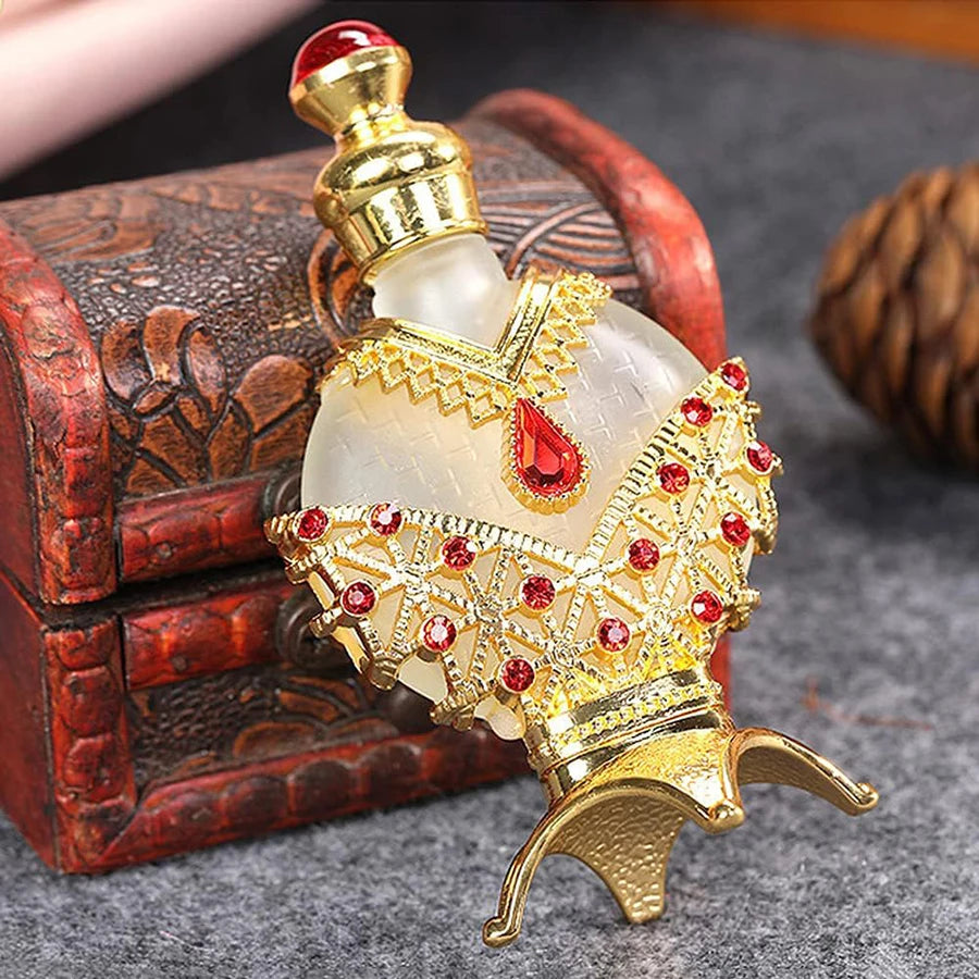 Set di Boccette di Profumo con Strass di Cristallo, Boccette Contagocce in Vetro Ricaricabili da 30ml e 10ml per Oli Essenziali, Accessori da Donna