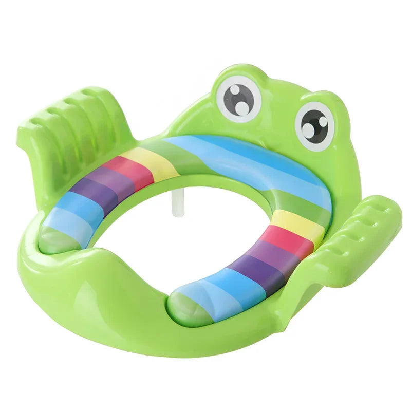 Riduttore per WC per bambini con scaletta, seggiolino da allenamento regolabile, comodo, a forma di cartone animato, per bambini