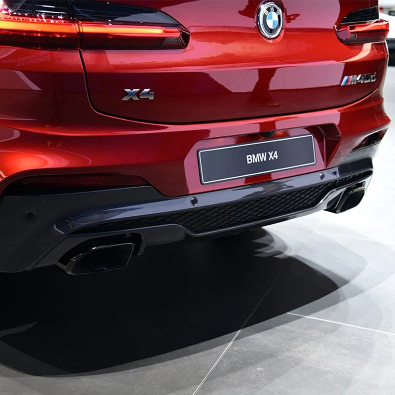 for 2018-2023 BMW X3 X4 G01 G08 G02 Exhaust Upgrade M40i Square Black Stainless Steel Muffler Tip Tailpipe Exhaust Tip