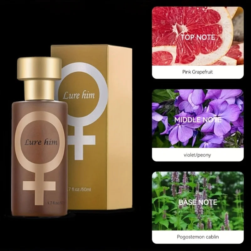 Profumo Ormonale Affascinante da Donna Fragranza legnosa Profumo a lunga durata che emana fascino Incontri Uso quotidiano Con scatola Regali