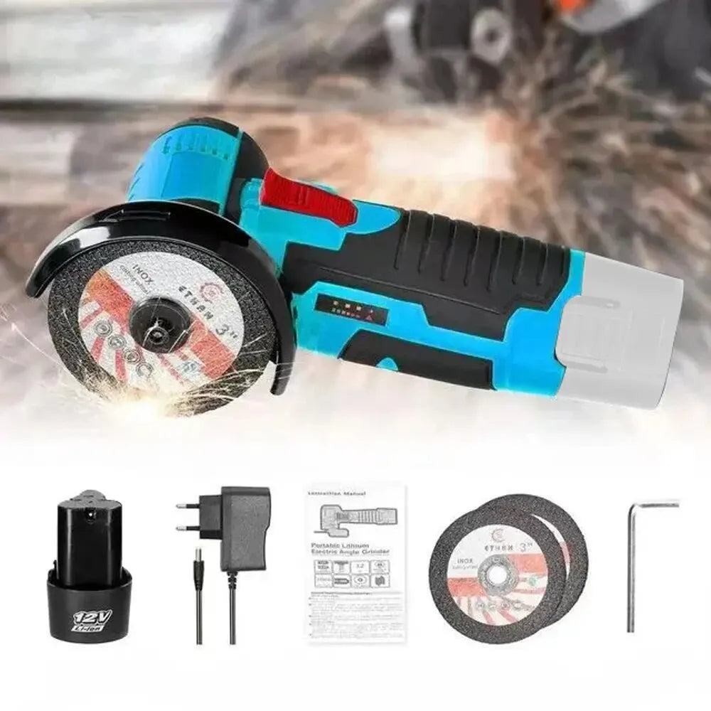 HILDA 12v Mini Haakse Slijper Oplaadbaar Slijptool Polijstmachine Voor Snijden Diamant Draadloos Elektrisch Gereedschap