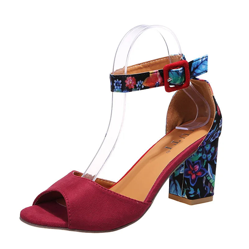 Scarpe da Donna di Moda Gialle con Fiori in Flanella Colore Tacco Alto Sandali da Donna Décolleté Punta Aperta Cinturino alla Caviglia Plateau Scarpe Estate 2023