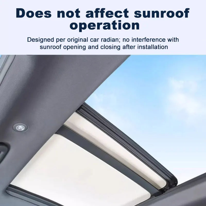 Sunroof Sunshade For Porsche Taycan 2025 Car Accessories 2019~2024 Auto Electrostatic Adsorption Roof Sun Shade Visor Cover Part
