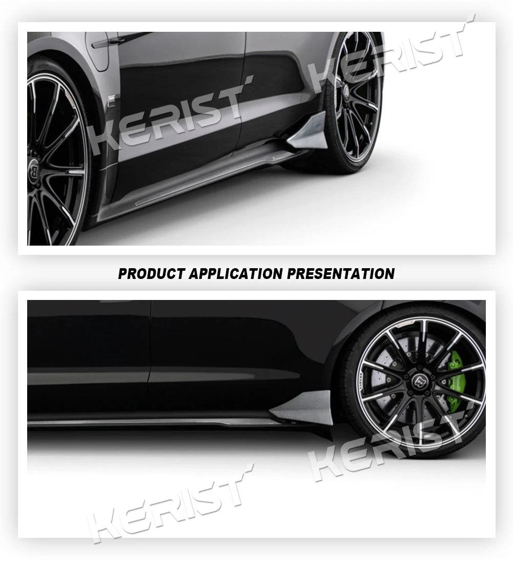 For Porsche Taycan RWD 4S Turbo S rear lip / trunk 2019-up Carbon fiber Body Kits Front Lip Rear Spoiler Side Skirts Diffuser