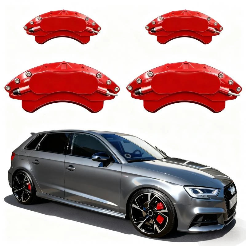 4Pcs Aluminum Alloy Brake Caliper Covers For Audi A3 A5 A6 Q3 Q5 Q7 Car Rim Decoration Brake Accessories