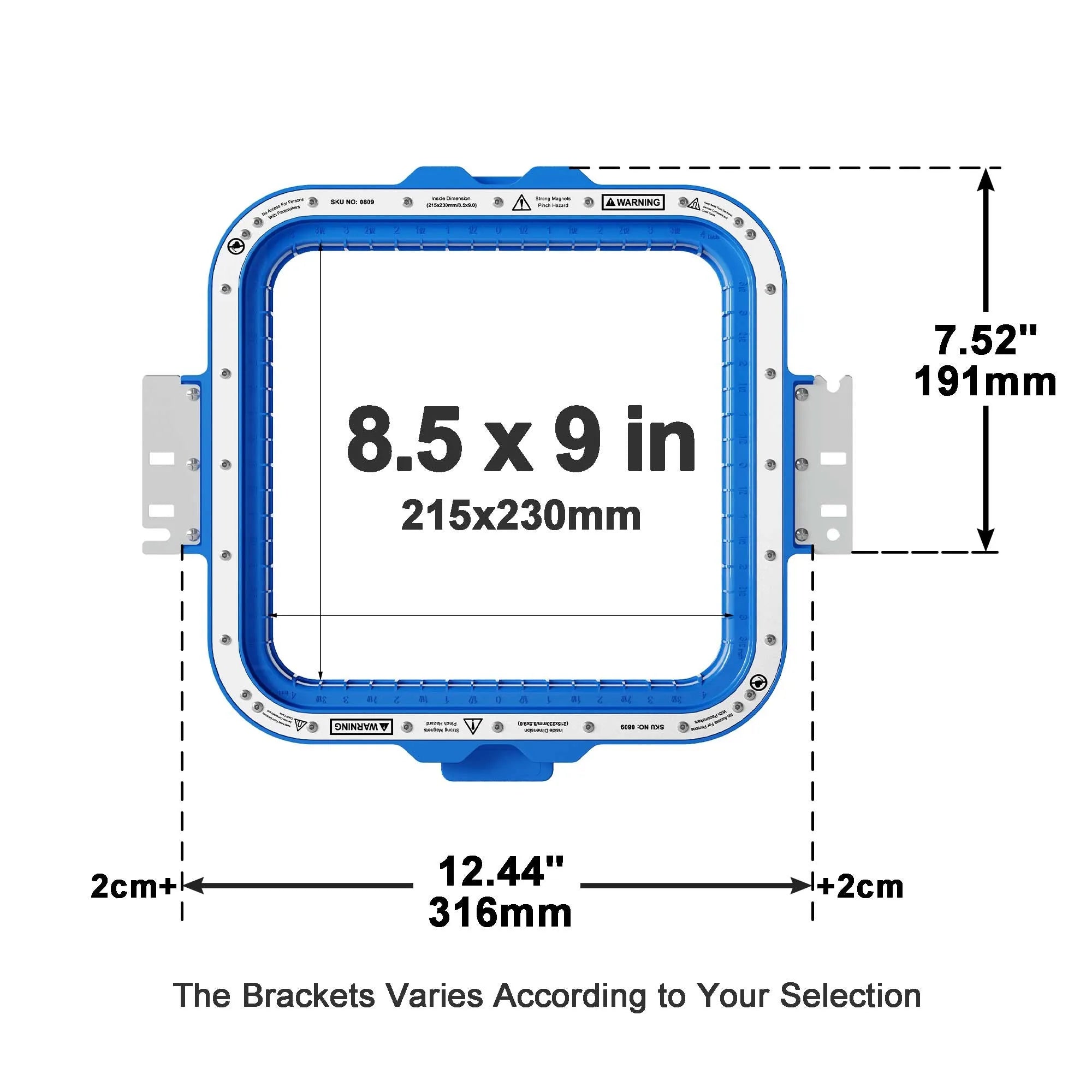 Telaio magnetico per ricamatrice BAI Magnetic Frame For BAI MIRROR Vision Telaio Mighty Hoop Cerchi da ricamo