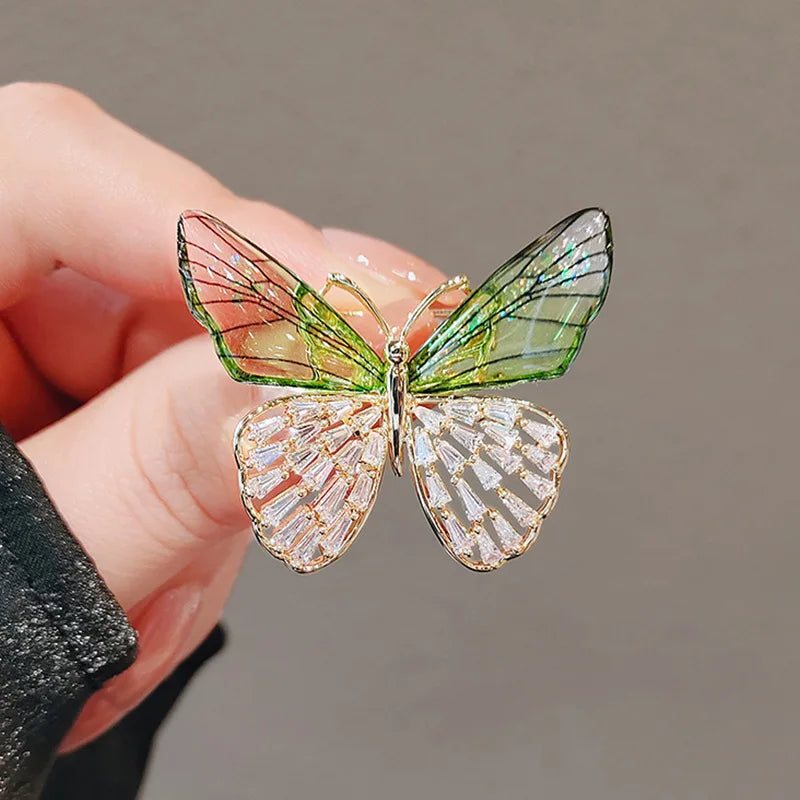 Spille in acrilico trendy da fata elfo farfalla libellula da donna e ragazza, gioielli multicolore in plastica a forma di insetto per feste di compleanno e uso quotidiano