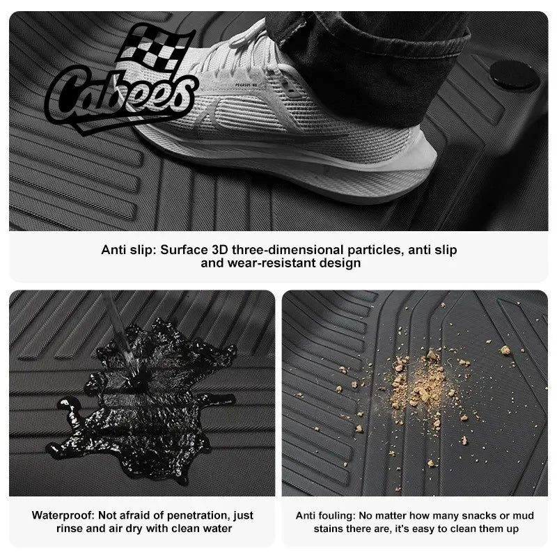 For BYD Leopard 7 Titanium 7 Car Floor Mats Waterproof  All Weather 3D TPE Rubber Anti-dust Dustproof Trunk Mat Accessories