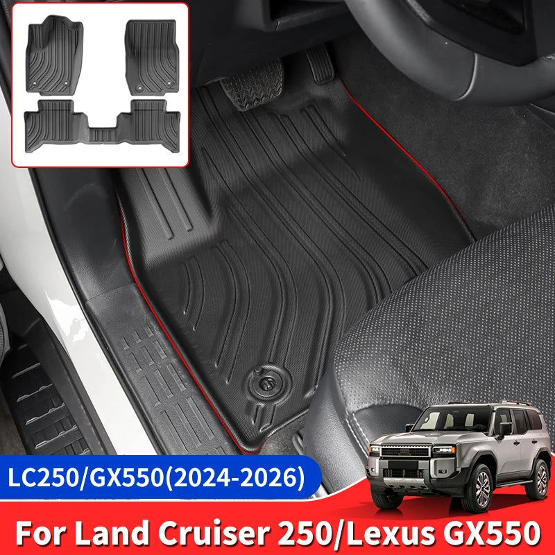 For 2024-2026 Toyota Land Cruiser Lc250, Lexus Gx550 Special Car Foot Mat Tail Box Mat Internal Upgraded Accessories