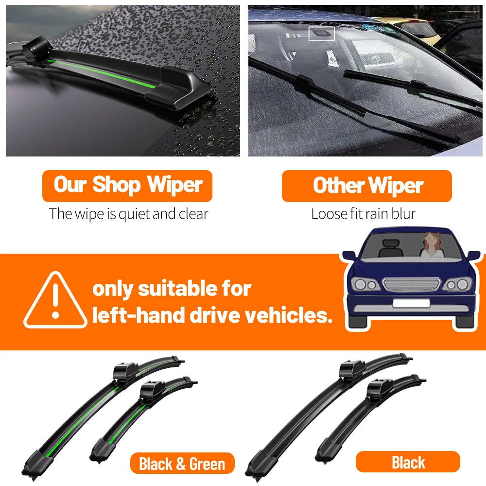 2pcs For BMW 7 Series F01 F02 F03 F04 Front Windshield Wiper Blades 2008-2015 2009 2010 2013 2014 Windscreen Window Accessories