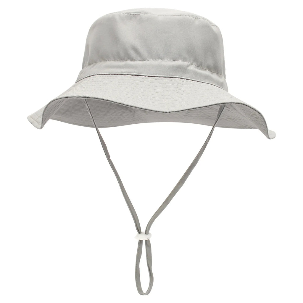 Nuovi cappelli per bambini 2025, cappelli da sole, cappelli a bacino traspiranti per ragazzi e ragazze, cappelli da spiaggia, da pesca in tinta unita, design semplice