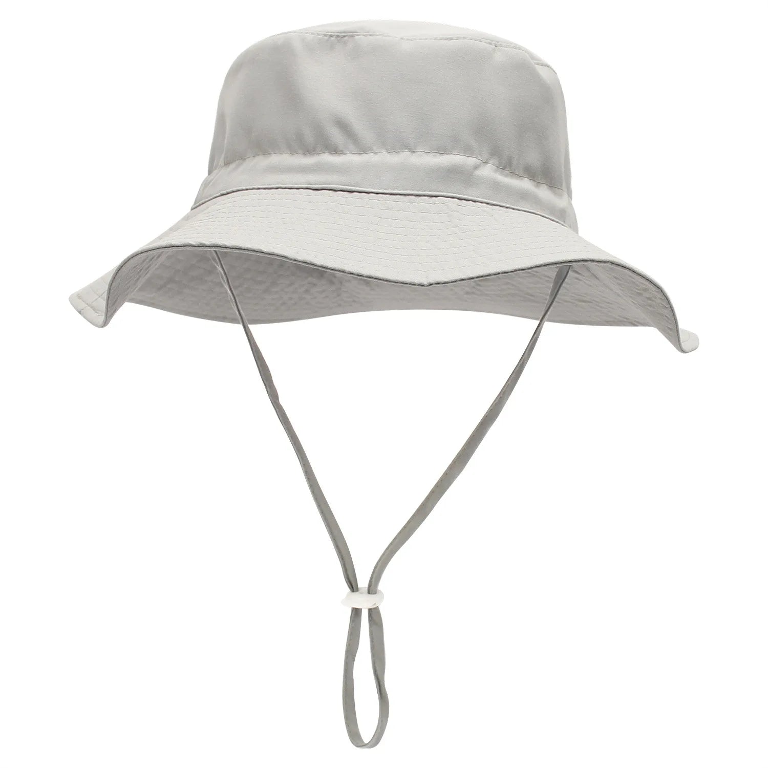 New 2025 children's hats, sun hats, breathable basin hats for boys and girls, beach hats, fishing pure color, simple design