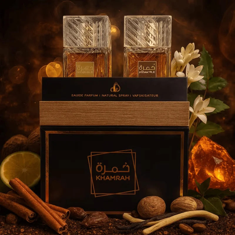 Lattafa KHAMRAH & KHAMRAH QAHWA 50ML * 2 - gemengd parfumwater