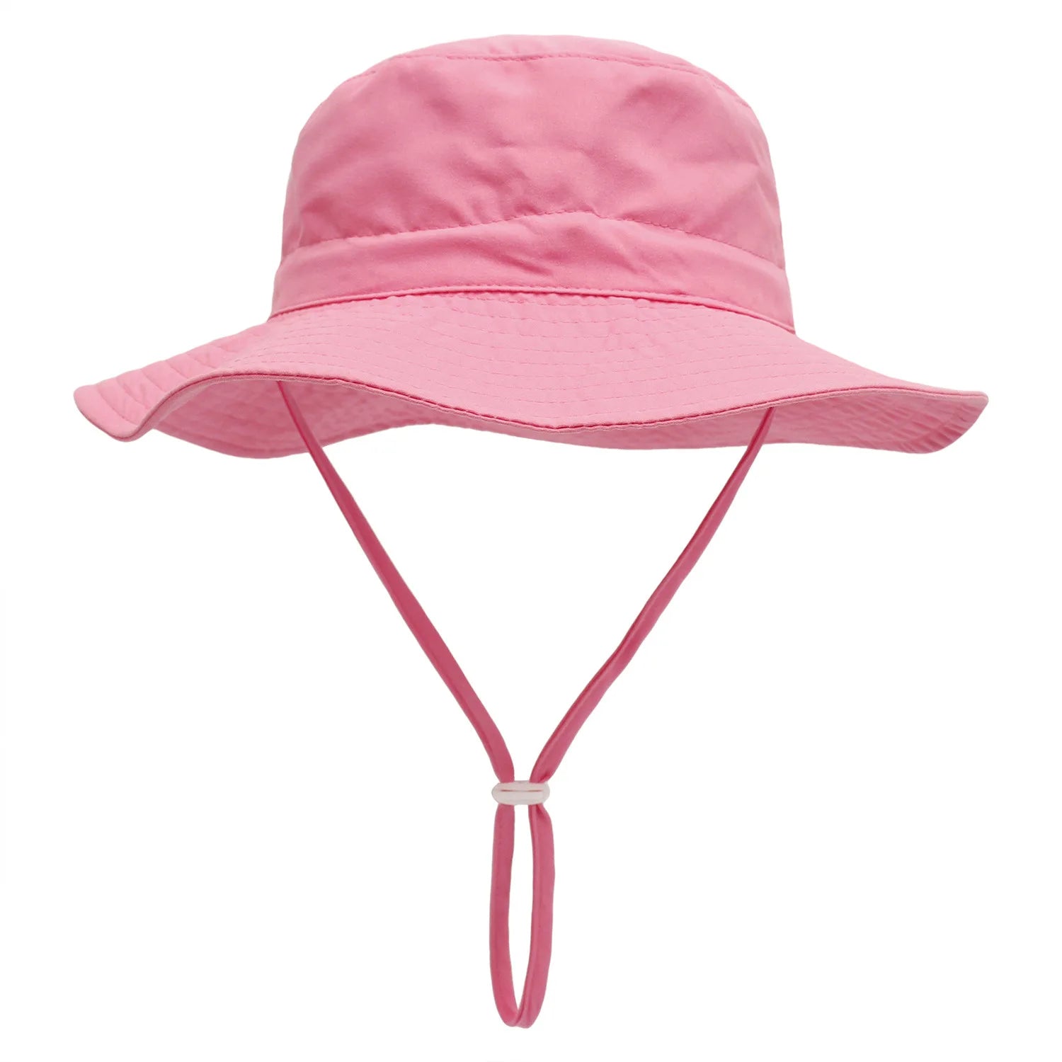 New 2025 children's hats, sun hats, breathable basin hats for boys and girls, beach hats, fishing pure color, simple design