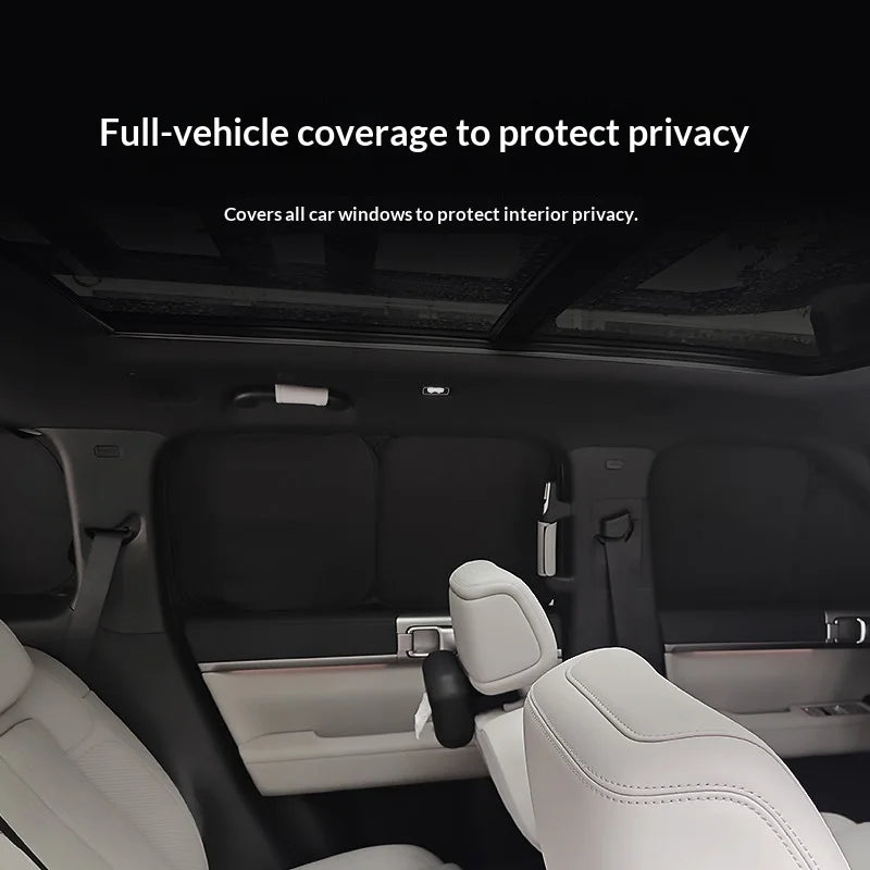 For BYD Ti7 Titanium 7 2025-2026 Car Window Sunshade 100% Blackout Camping Privacy Sunscreen Heat Insulation Cover