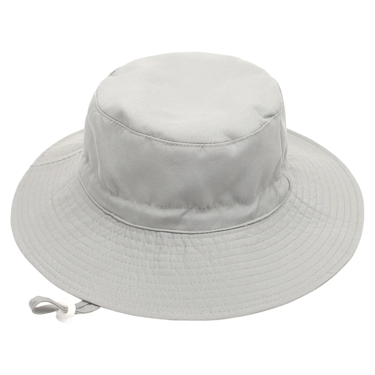 New 2025 children's hats, sun hats, breathable basin hats for boys and girls, beach hats, fishing pure color, simple design