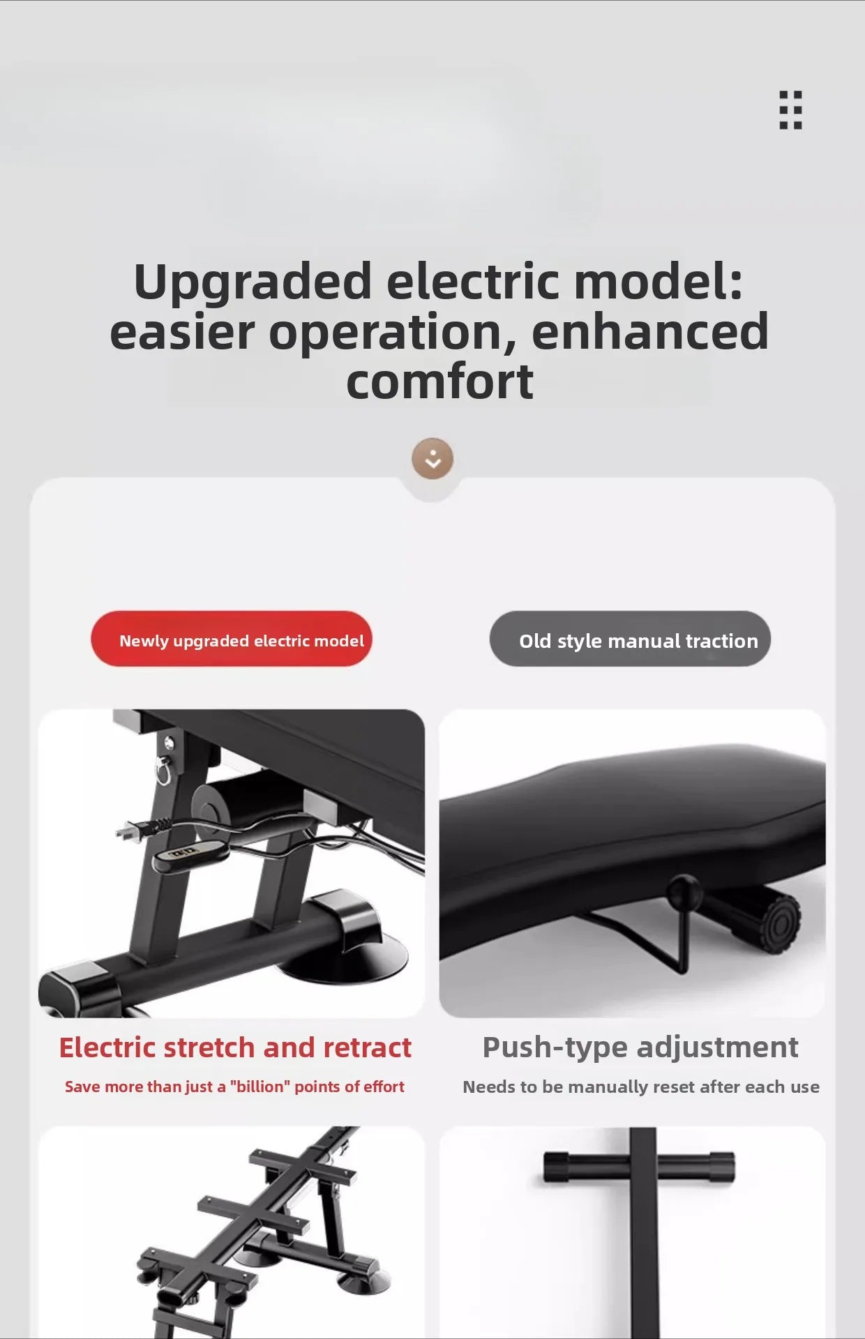 Handwheel stretcher, electric whole body stretcher, lumbar spine cervical spine rehabilitation inverted machine